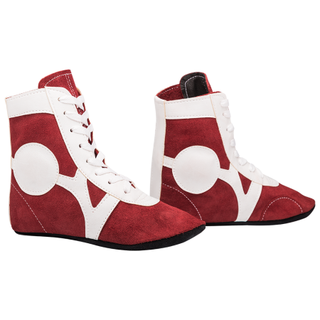Купить Обувь для самбо RS001/2, замша, красный Rusco в Стараякупавне 