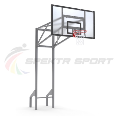 Купить Стойка баскетбольная уличная усиленная со щитом из оргстекла, кольцом и сеткой SP D 413 в Стараякупавне 