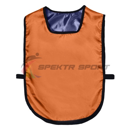 Купить Манишка футбольная двусторонняя универсальная Spektr Sport оранжево-синяя в Стараякупавне 