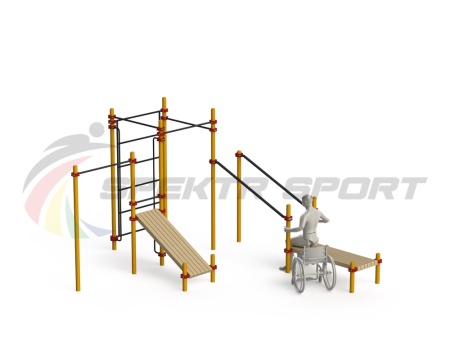 Купить Спортивный комплекс для инвалидов-колясочников WRK-D20_76mm в Стараякупавне 